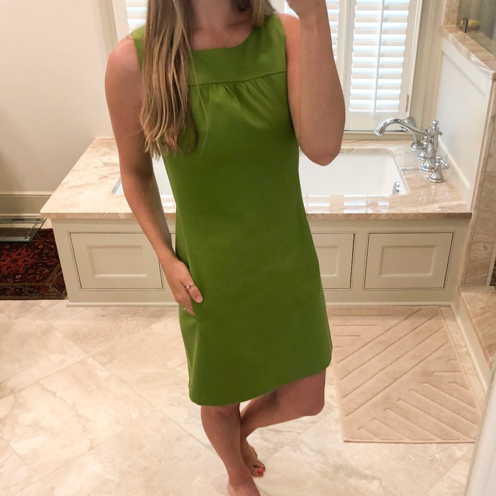 Ann Taylor green shift dress